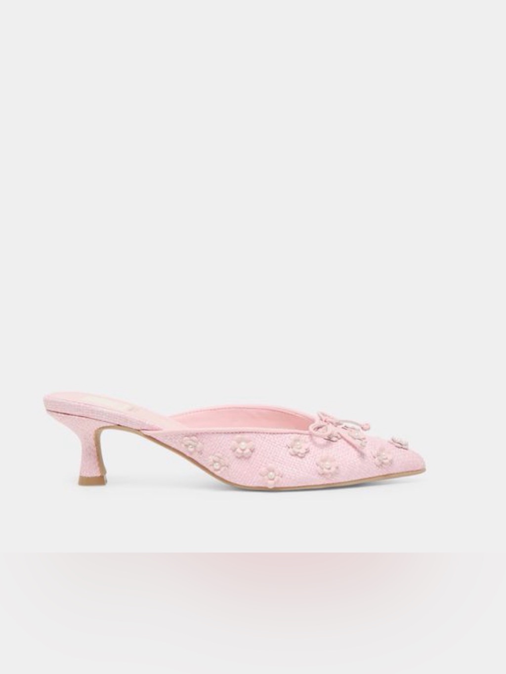 Camilo X Byrdie Golf Heels Pink Raffia